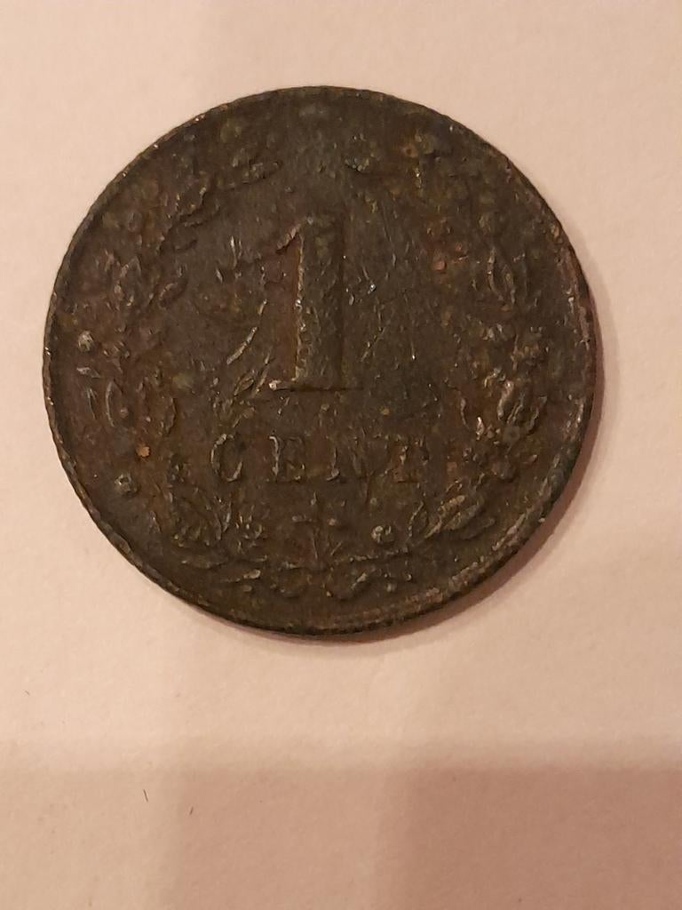 1 Cent 1878 Koning Willem III, Ophalen of Verzenden