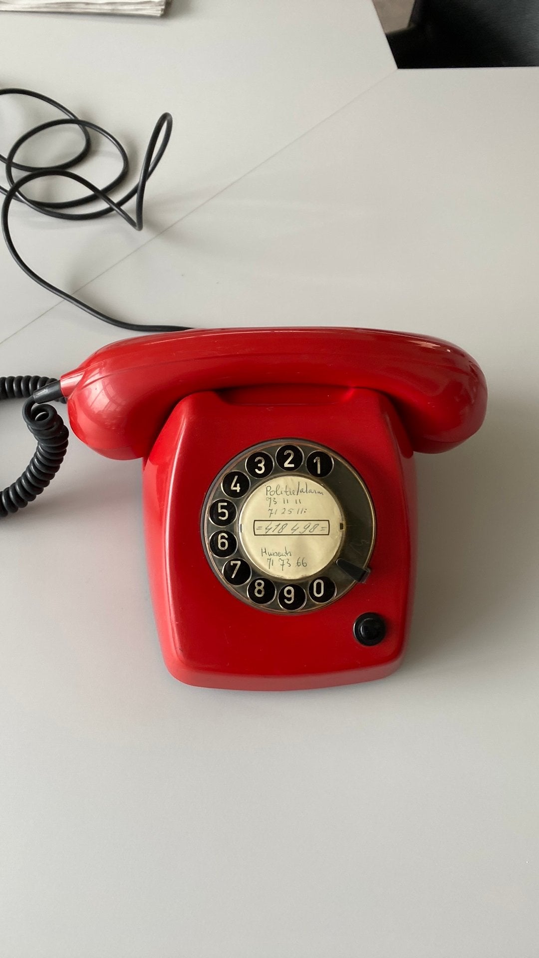 Draaischijf telefoon, Ophalen of Verzenden, Zo goed als nieuw, Met draaischijf