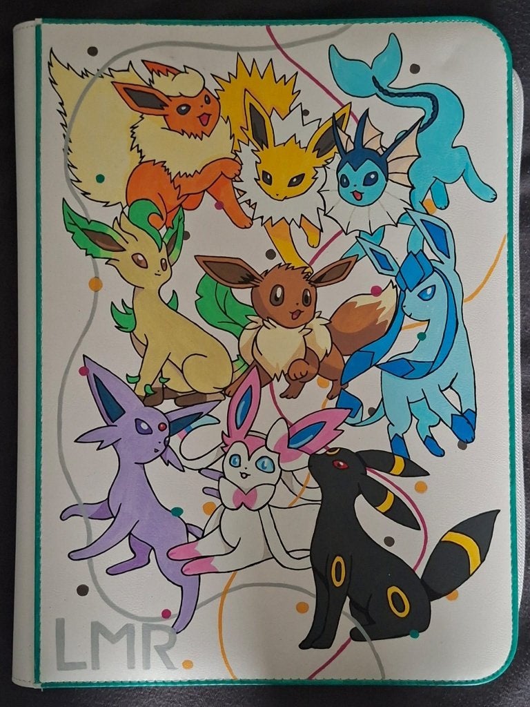 custom pokemon binder eeveelutions, Ophalen of Verzenden, Nieuw, Overige typen