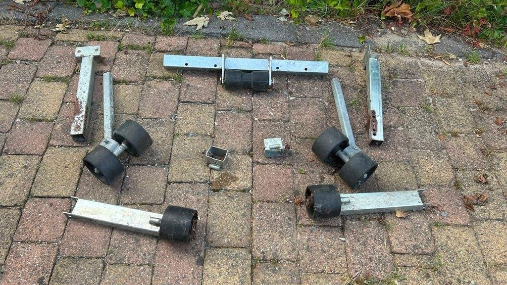 Boottrailer lier en rollen z.g.a.n., Watersport en Boten, Ophalen, Zo goed als nieuw, Overige typen
