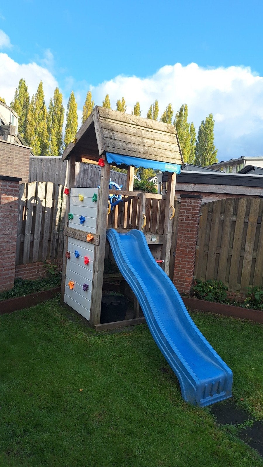 Jungle Gym Speeltoestel met Glijbaan en Klimwand, Ophalen, Gebruikt, Glijbaan