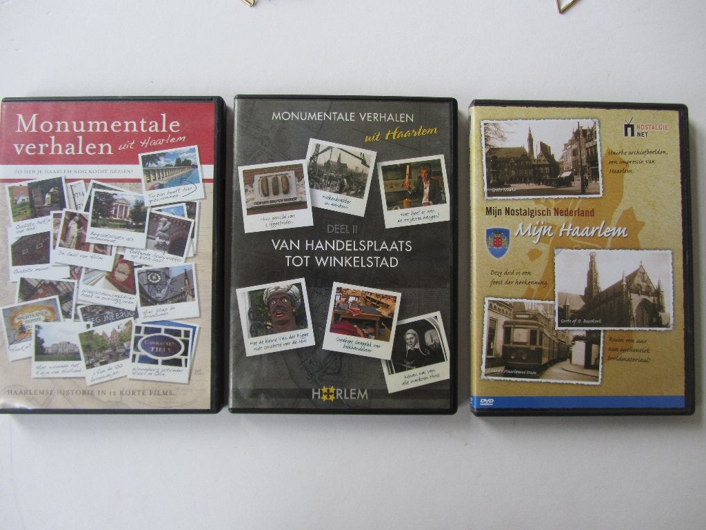 3 dvd's Monumentaal Haarlem Oude beelden, Ophalen of Verzenden, Zo goed als nieuw
