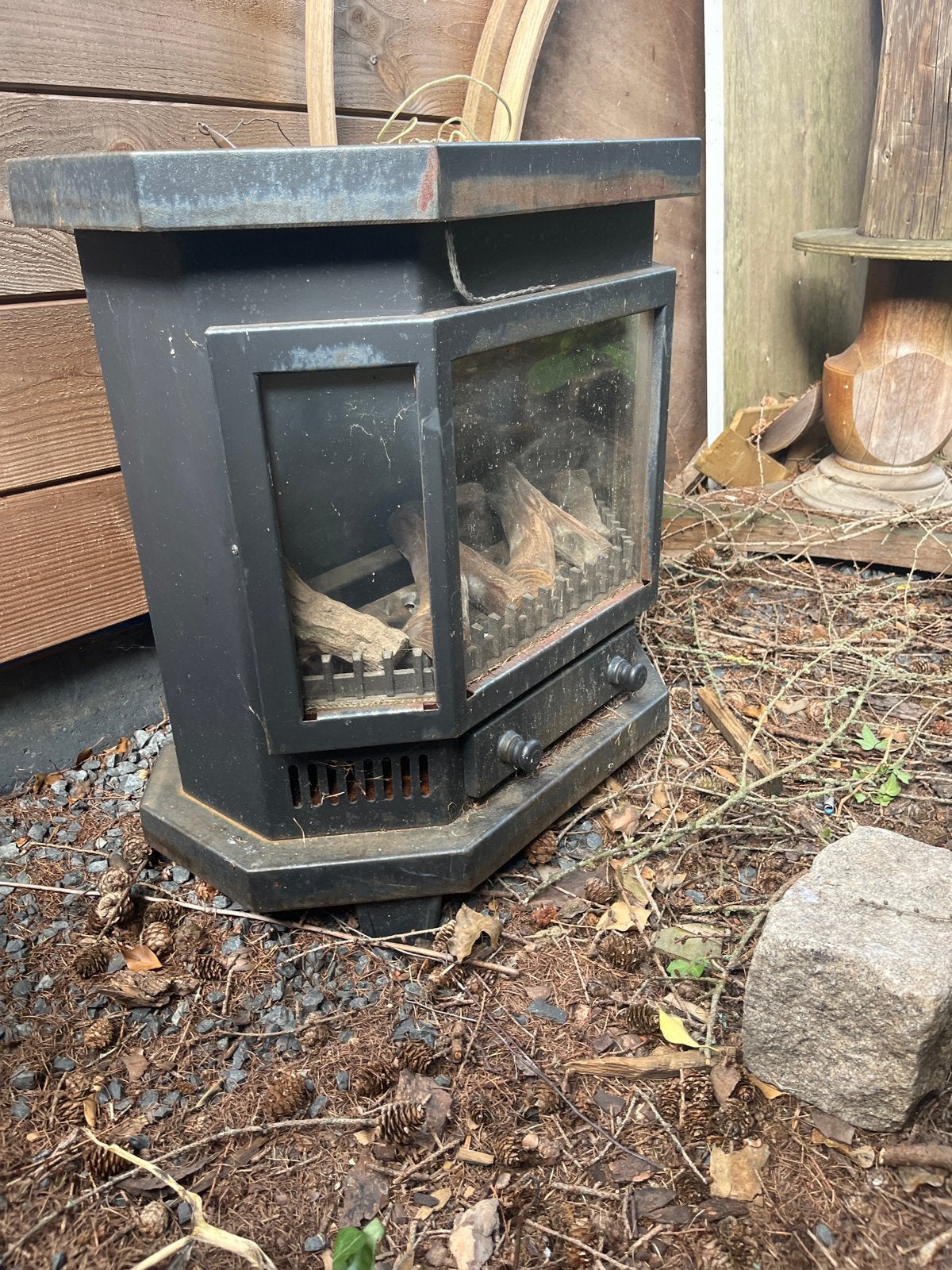 Gaskachel - Vrijstaande haard voor sfeervolle warmte, Ophalen of Verzenden, Gebruikt, Vrijstaande haard, Gashaard