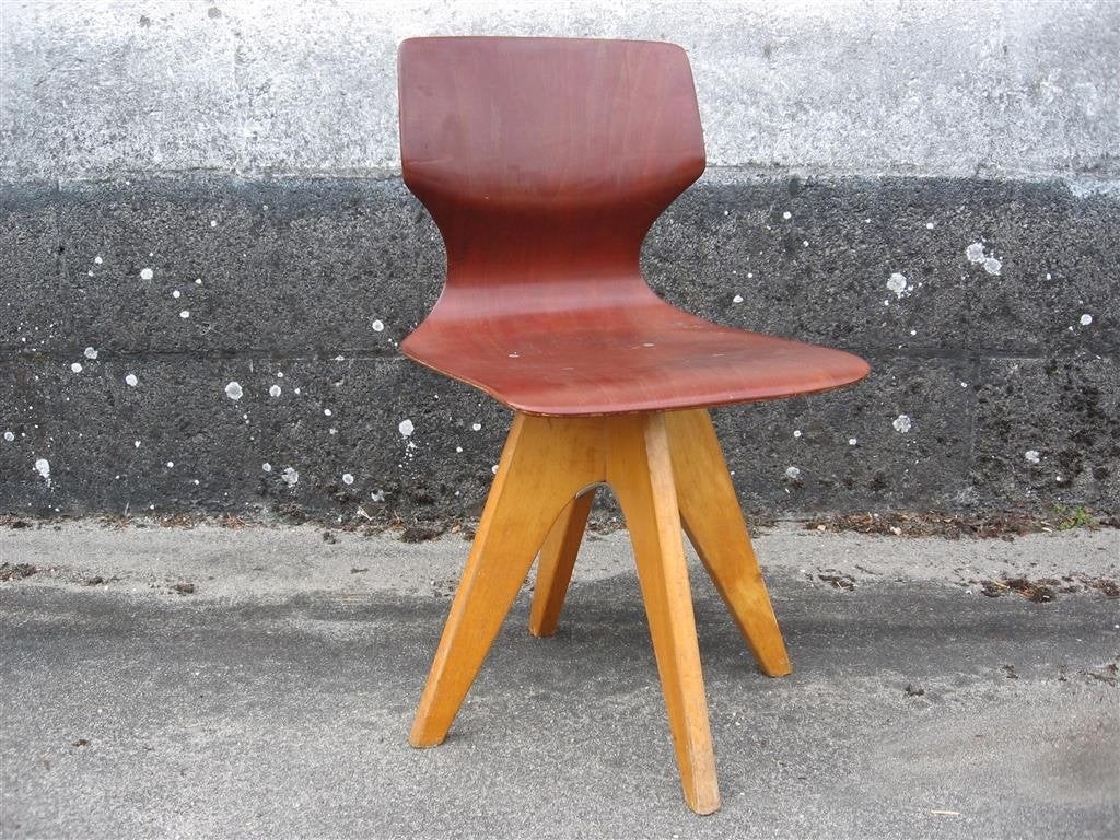 Pagholtz stoeltje '60s ( Adam Stegner ) Retro/Vintage/Design, Ophalen of Verzenden, Gebruikt, Overige materialen