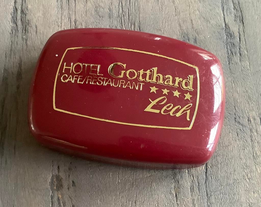 Oud hotelzeepje  Hotel gotthard lech oostenrijk, Ophalen of Verzenden, Gebruikt