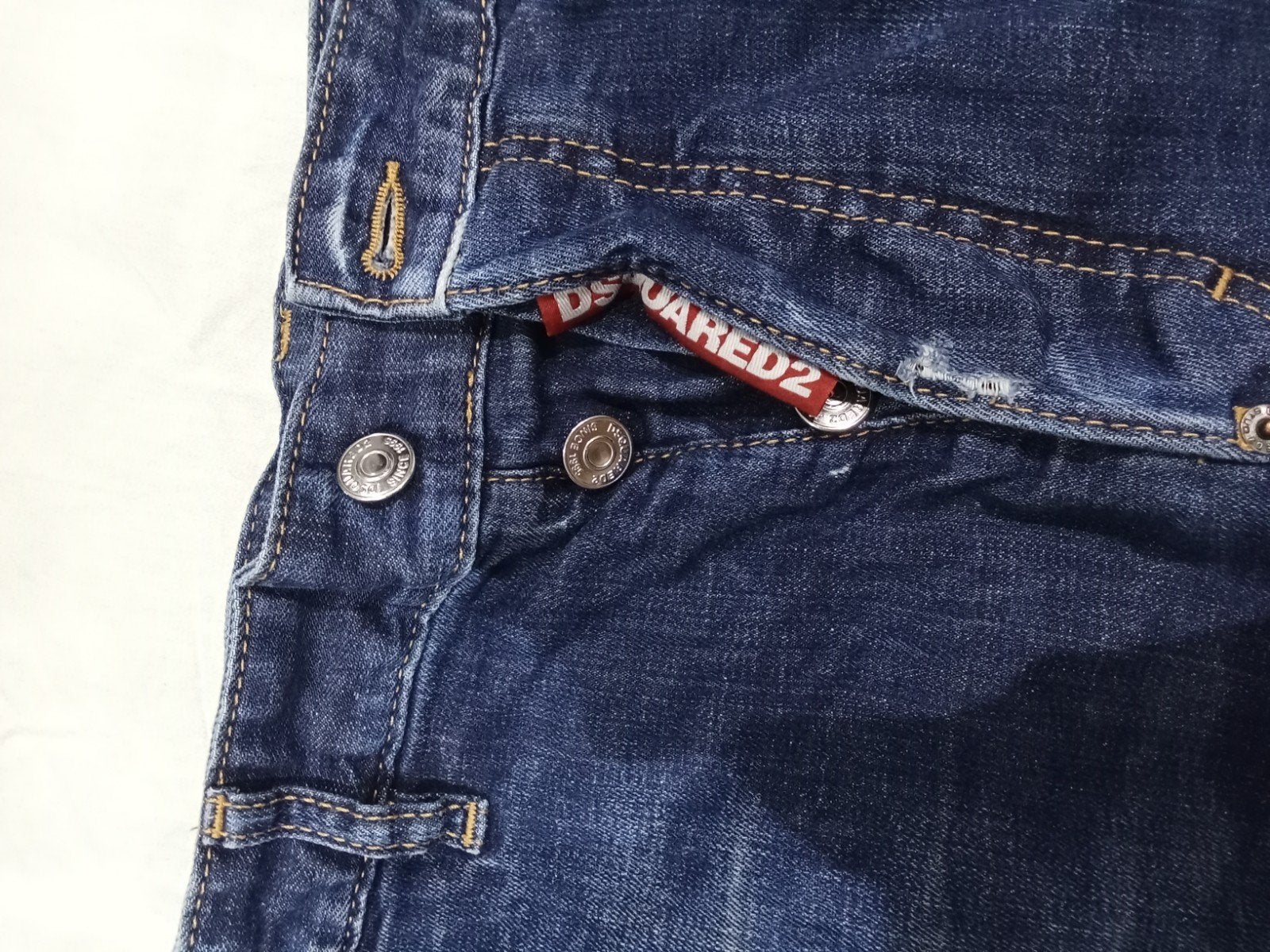 Dsquared2 korte spijkerbroek maat 44, Dsquared2, Blauw, W32 (confectie 46) of kleiner, Ophalen of Verzenden