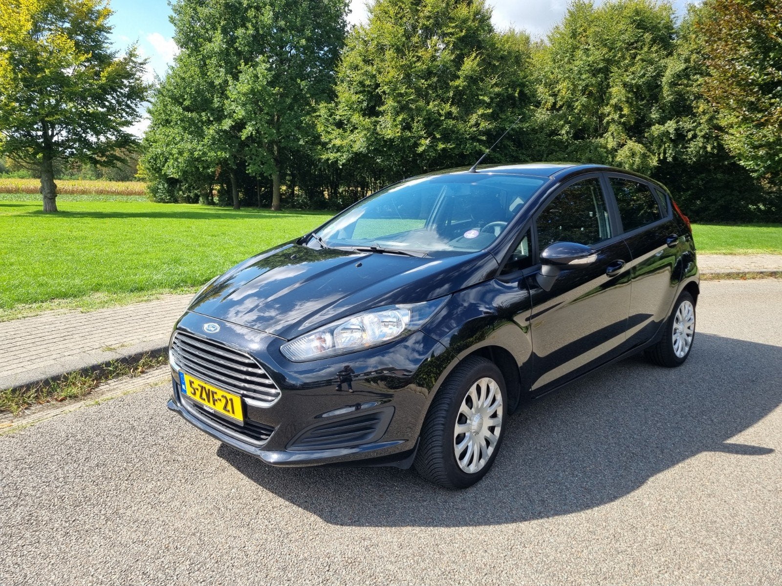 Ford Fiësta 1.0 5D 2015 Zwart | Nieuwe APK & distributieri, 40 €/maand, 525 kg, Origineel Nederlands, Handgeschakeld