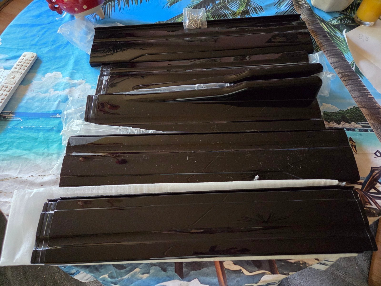 Universele Bumper Diffuser Lip Spoiler Kit Glanzend Zwart, Auto-onderdelen, Carrosserie en Plaatwerk, Ophalen, Nieuw, Bumper, Achter