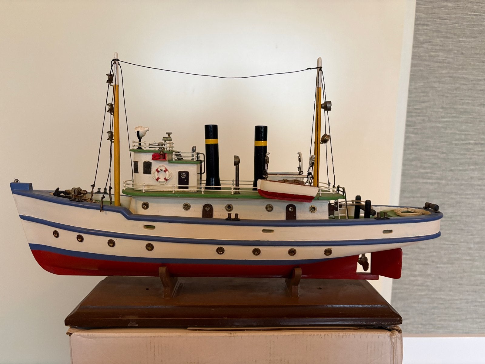 Modelboot handgemaakt, Ophalen, Zo goed als nieuw, 1:200 of kleiner, Overige merken