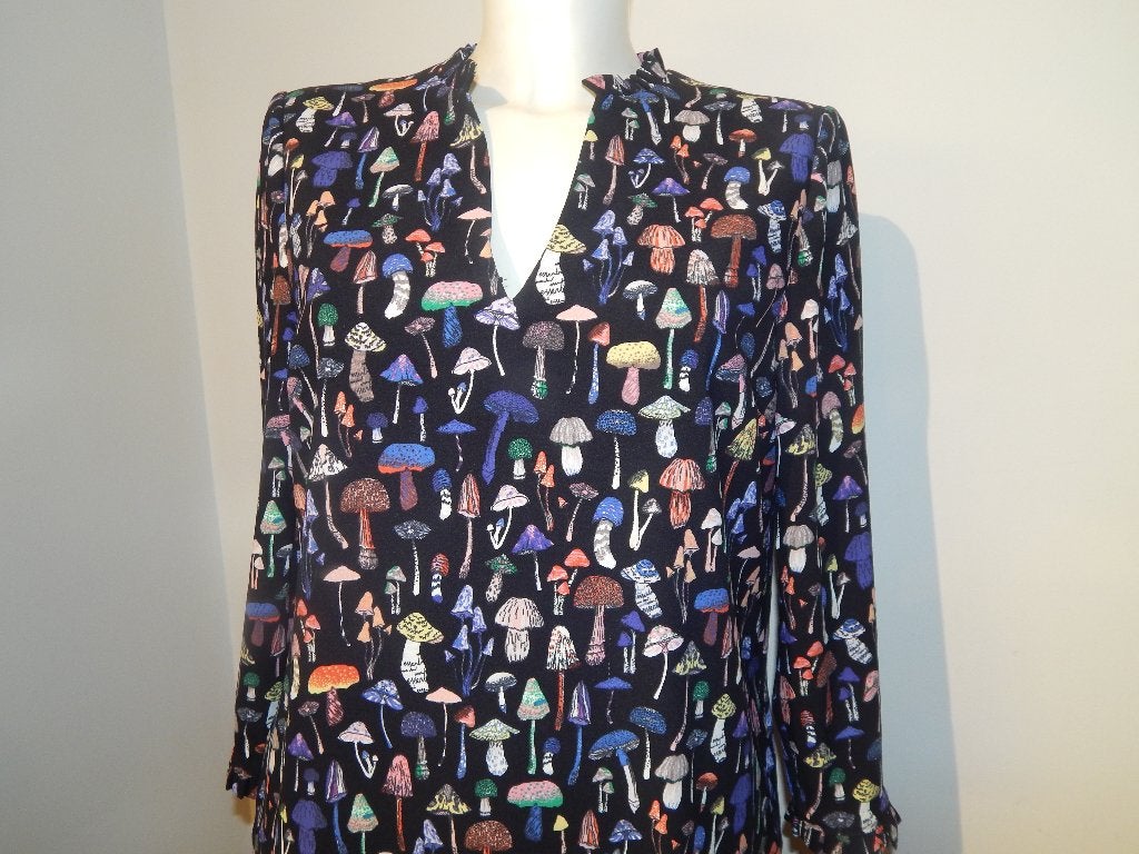 Essentiel Antwerp leuke paddestoelen jurk kleuren merk stof, Kleding | Dames, Maat 38/40 (M), Overige kleuren, Verzenden, Zo goed als nieuw