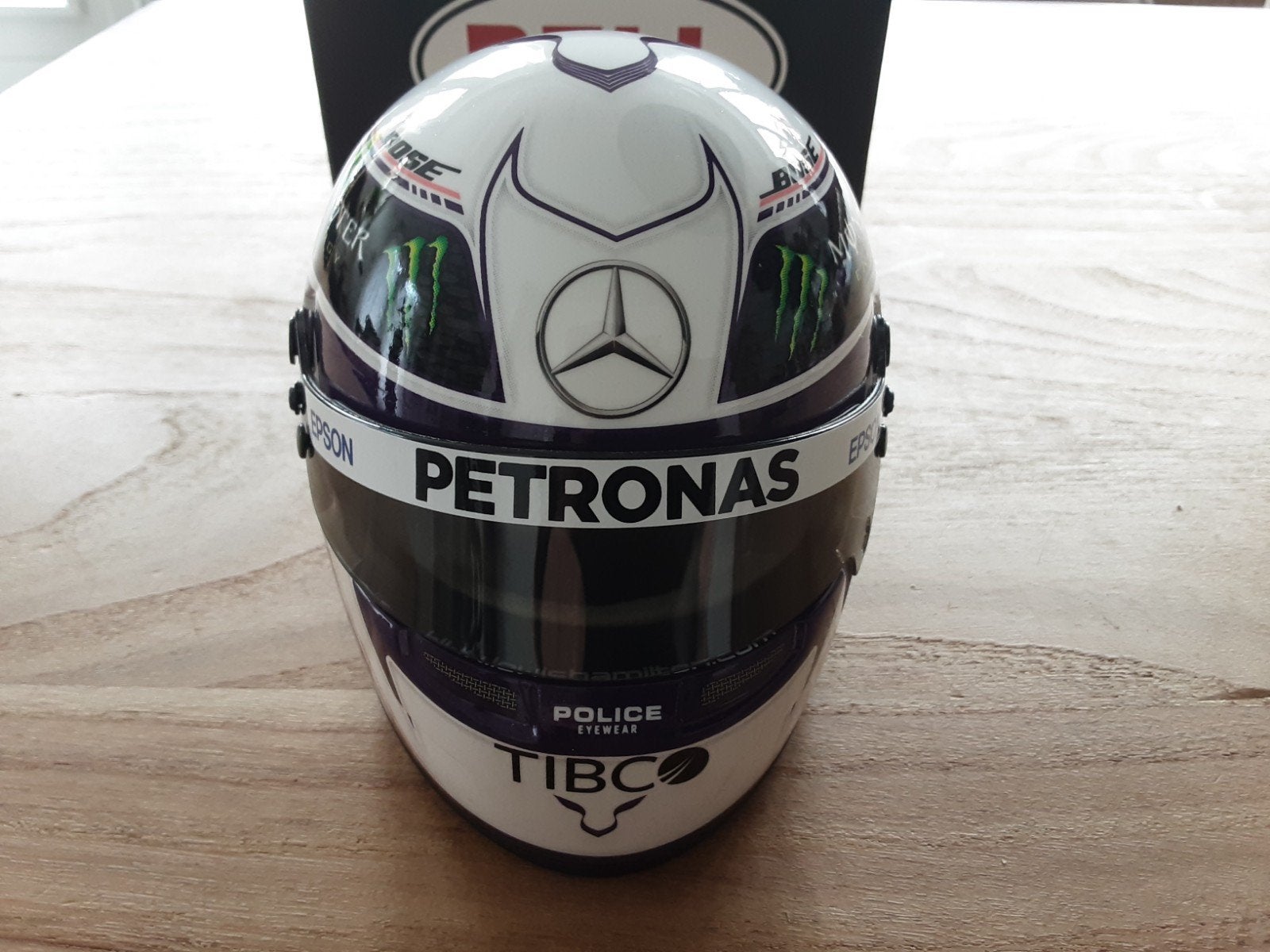 Lewis Hamilton Silverstone 2020 Mini Helm 1:2 Schaal, Ophalen of Verzenden, Nieuw, Formule 1