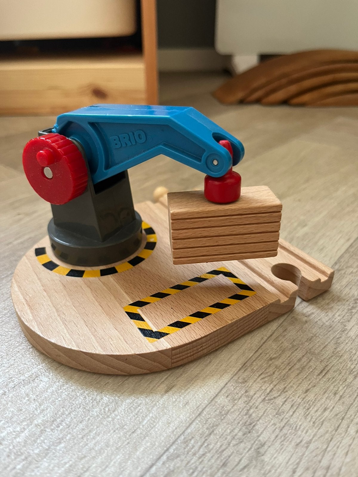 Brio houten treinset kraan, Ophalen of Verzenden, Zo goed als nieuw