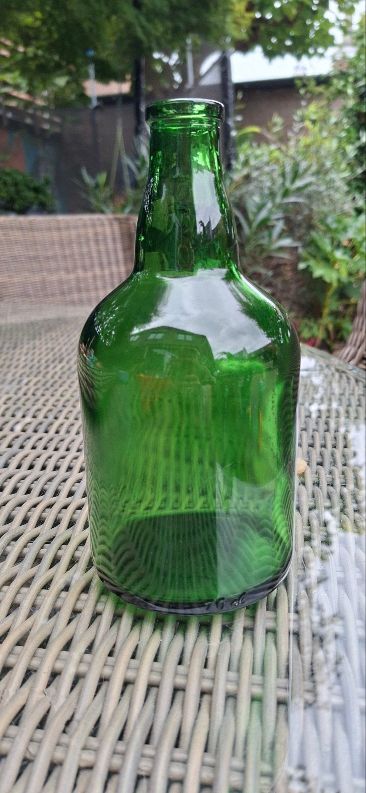 Lege Rozes portfles - Vintage Groene Fles, Ophalen of Verzenden