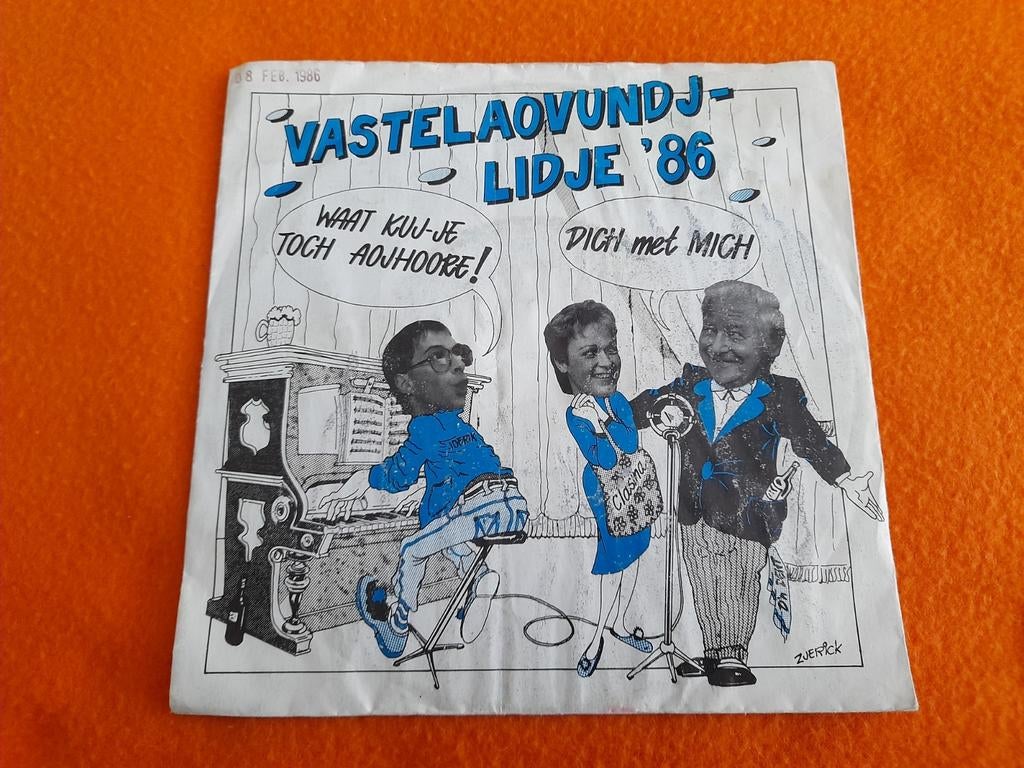 Vastelaovundj lidje 1986 Weert (SPELL 1985), Gebruikt, Originele persing, 7 inch, Ophalen of Verzenden