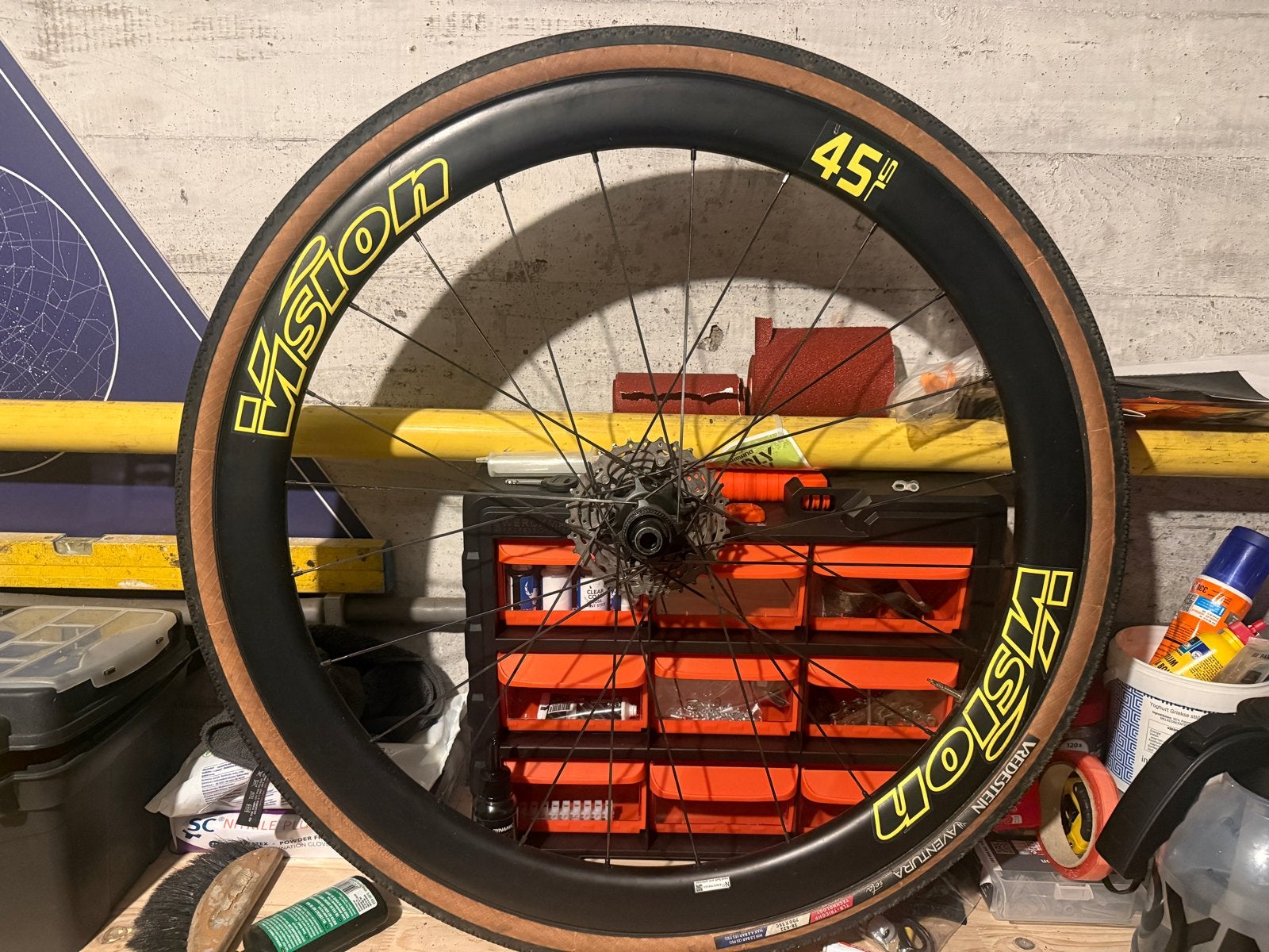 Vision Metron SL 45 PRS wielen met Pirelli P Zero Race bande, Wiel, Ophalen of Verzenden, Zo goed als nieuw, Racefiets