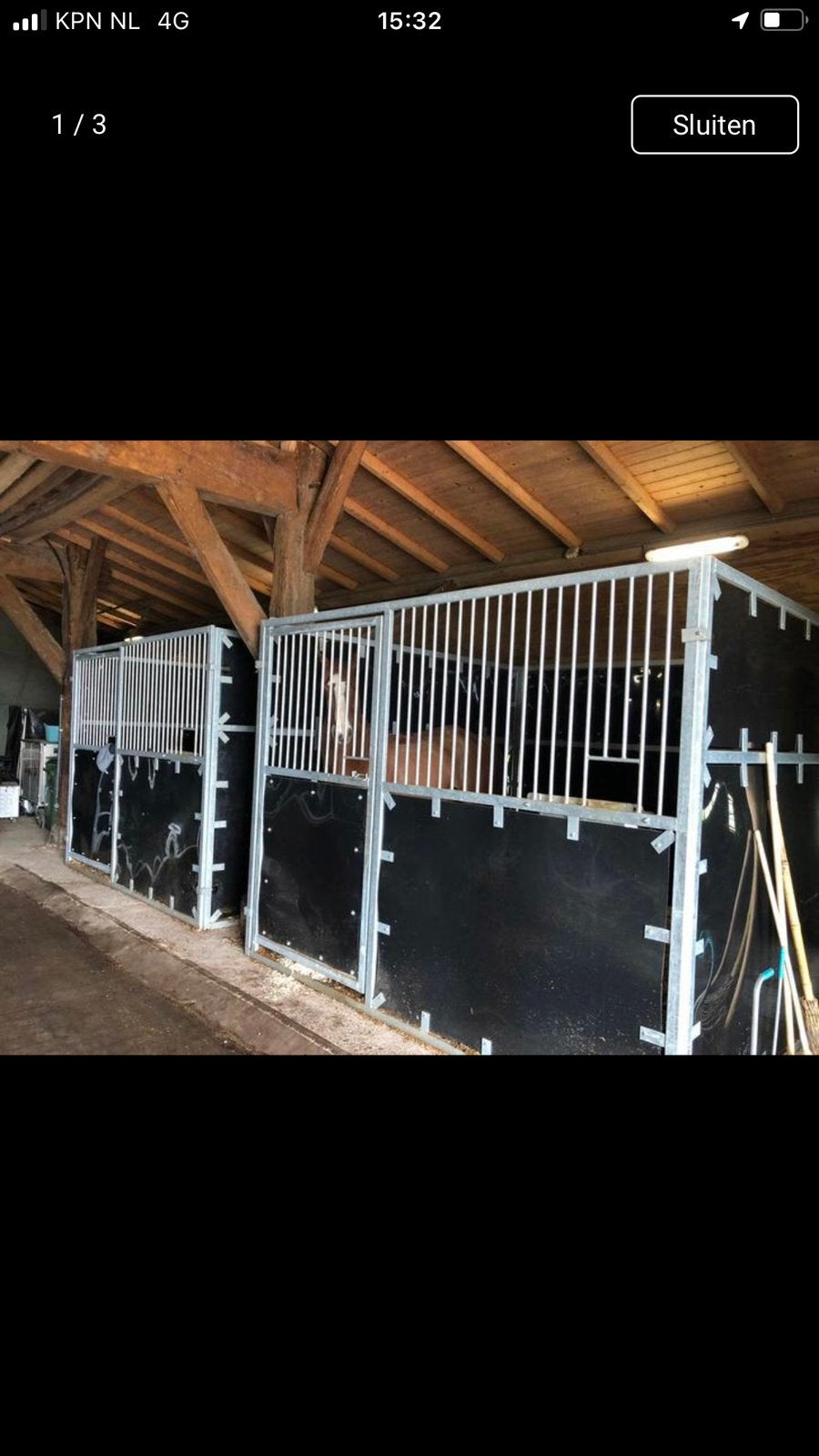 Verplaatsbare stallen 14 euro!!!, Stalling, 1 paard of pony