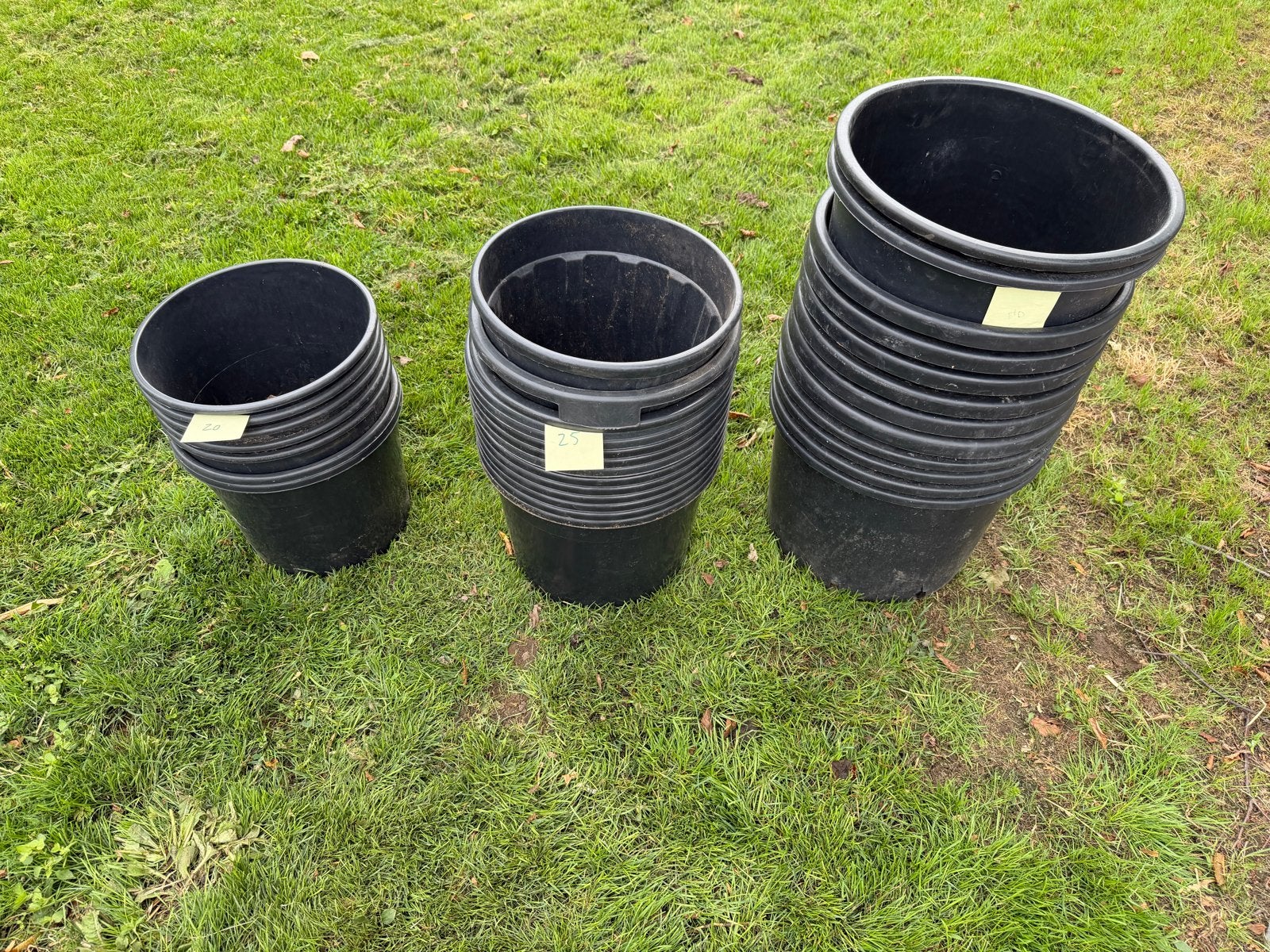Diverse maten plantenbakken/potten - 20, 25 en 40 liter, Ophalen, Kunststof, Gebruikt, Balkon