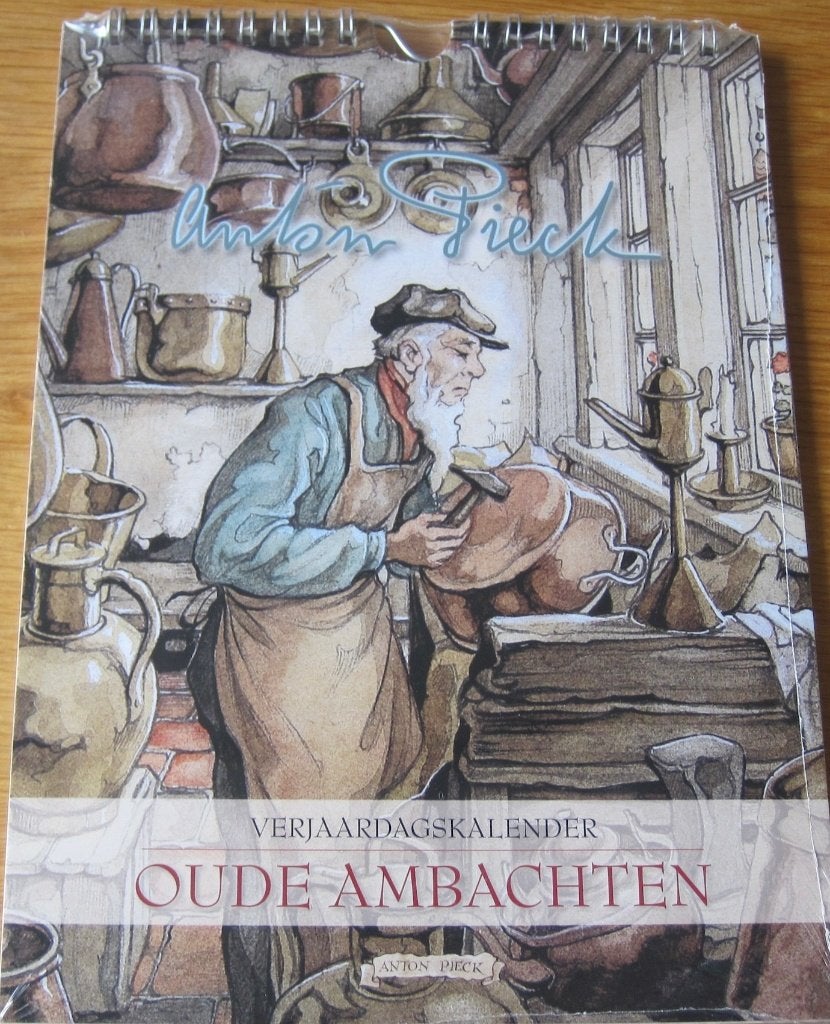 Anton Pieck verjaardagskalender - oude ambachten - nieuw, Ophalen of Verzenden, Maandkalender, Nieuw