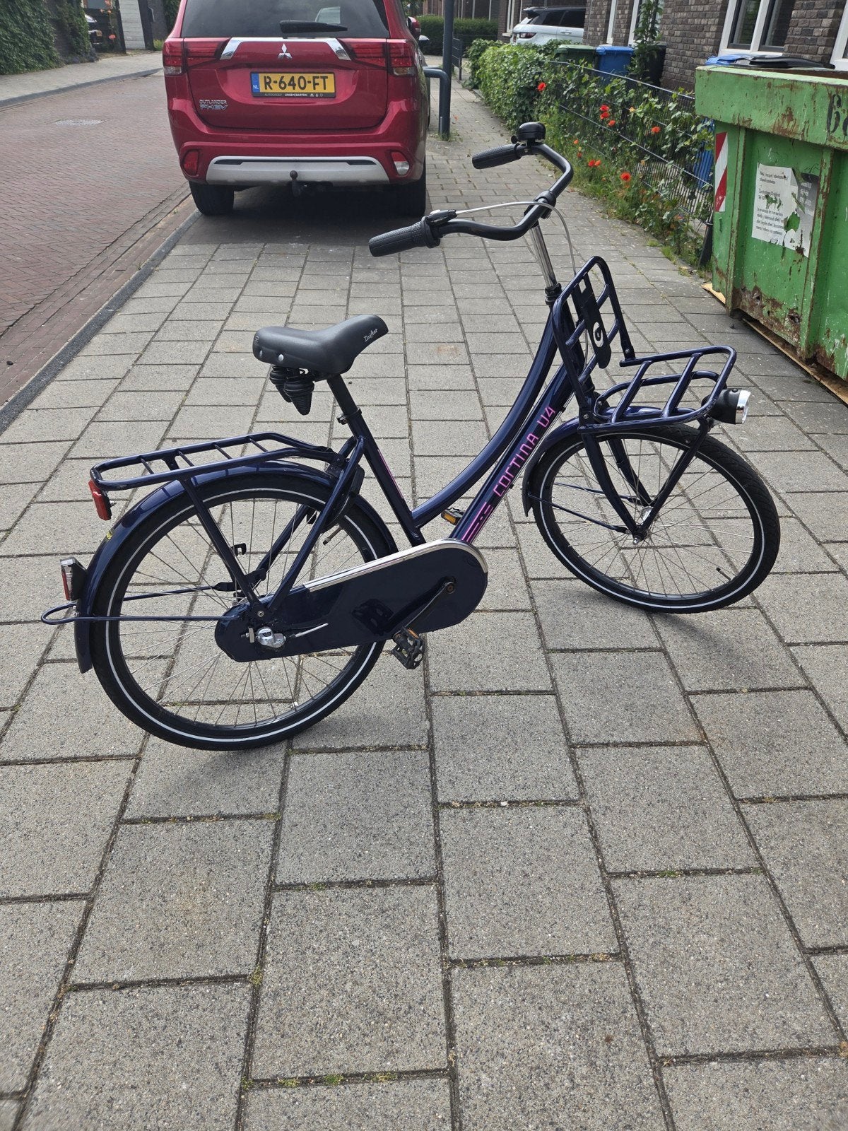 Cortina U4 Transportfiets 24 inch - Donkerblauw, Ophalen, Terugtraprem, Cortina U4 transportfiets, Versnellingen