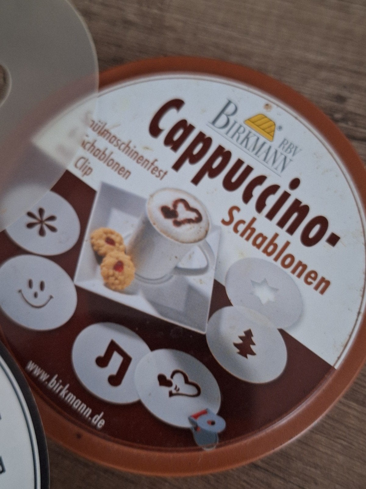 Cappuccino sjablonen met RVS strooier, Ophalen of Verzenden