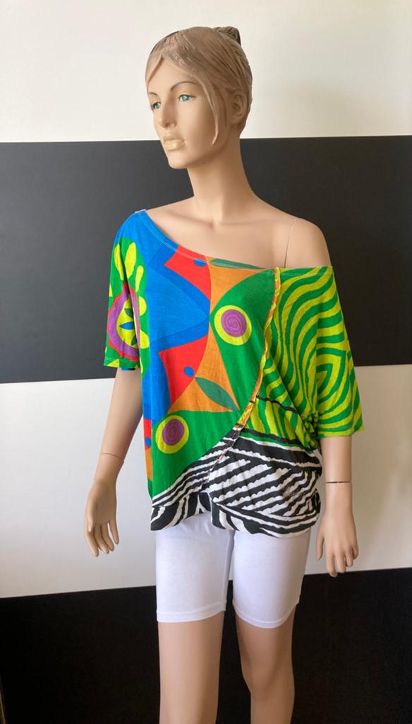 Kleurrijk Shirt DESIGUEL, Ophalen of Verzenden, Zo goed als nieuw, Korte mouw