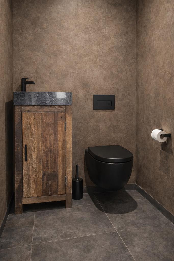 Toiletkast landelijk, Huis en Inrichting, Badkamer | Badkamermeubels, Ophalen, Minder dan 50 cm, Overige typen, Nieuw