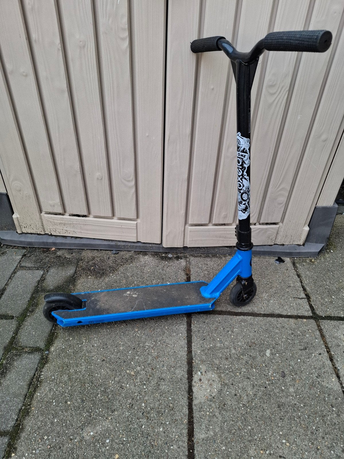 Stuntstep Oxelo MF One 0.0 blauw/zwart, Ophalen, Gebruikt, Gewone step, Oxelo