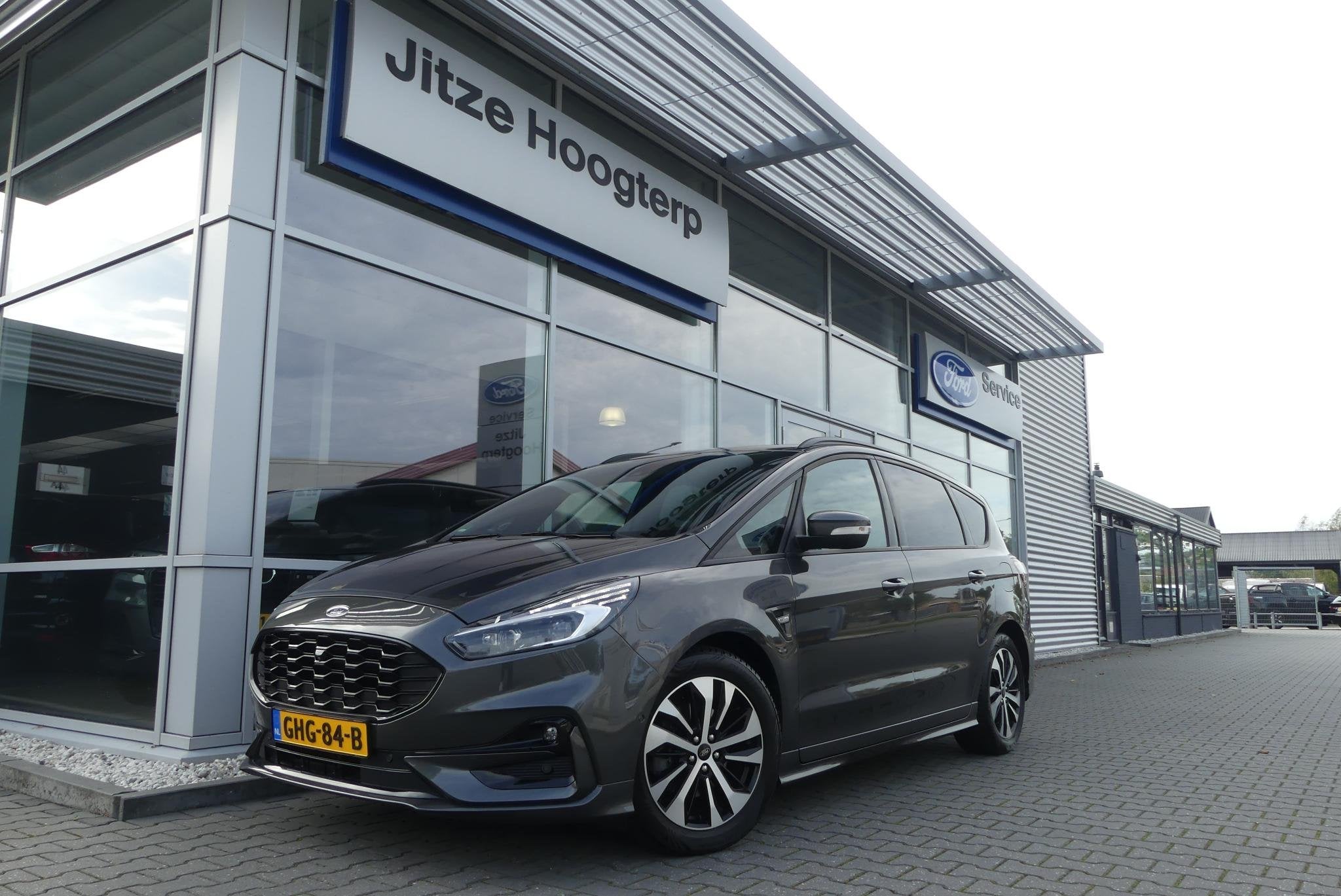 Ford S-Max 2.5 FHEV ST-Line AFN. TREKHAAK, MEMORY, WINTER PA, Dealer onderhouden, Stof, Bedrijf, Hybride Elektrisch/Benzine