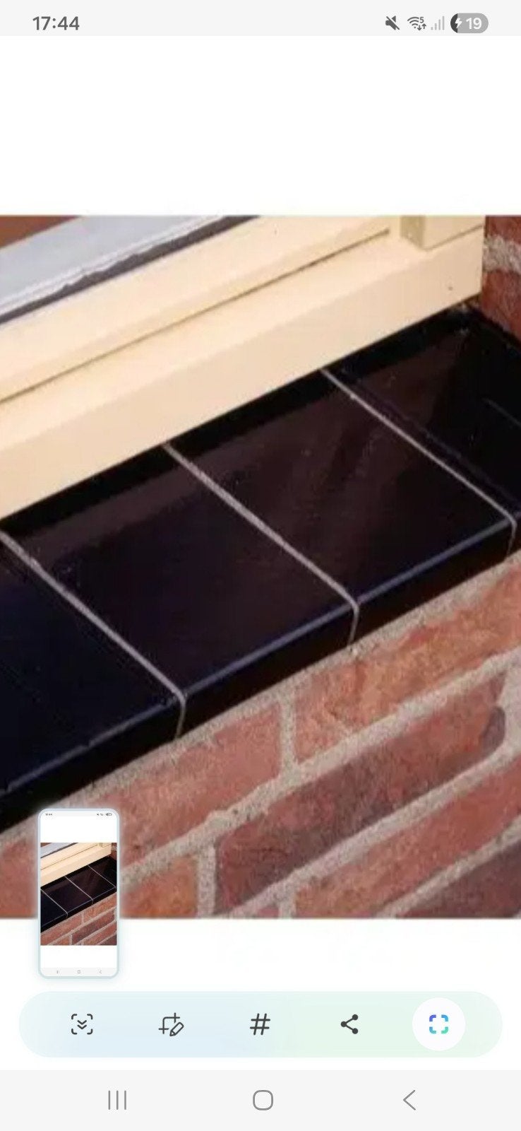 GEZOCHT Waterslag/  raamdorpel zwart 1.75 mt, Doe-het-zelf en Verbouw, Ophalen, Minder dan 20 cm, Zo goed als nieuw, 20 tot 40 cm