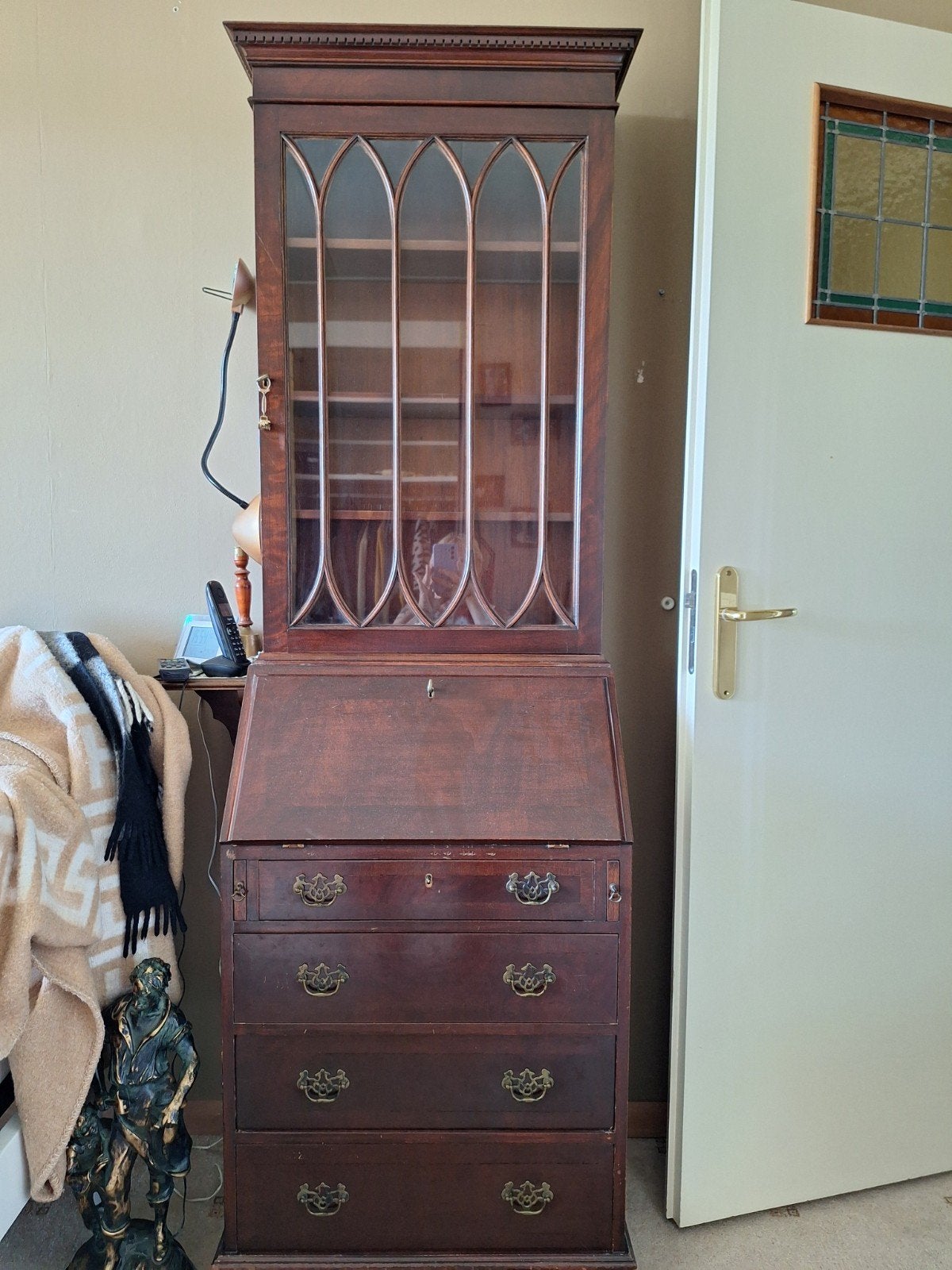 Antiek secretaire met boekenkast - ophalen in Heemstede, Ophalen