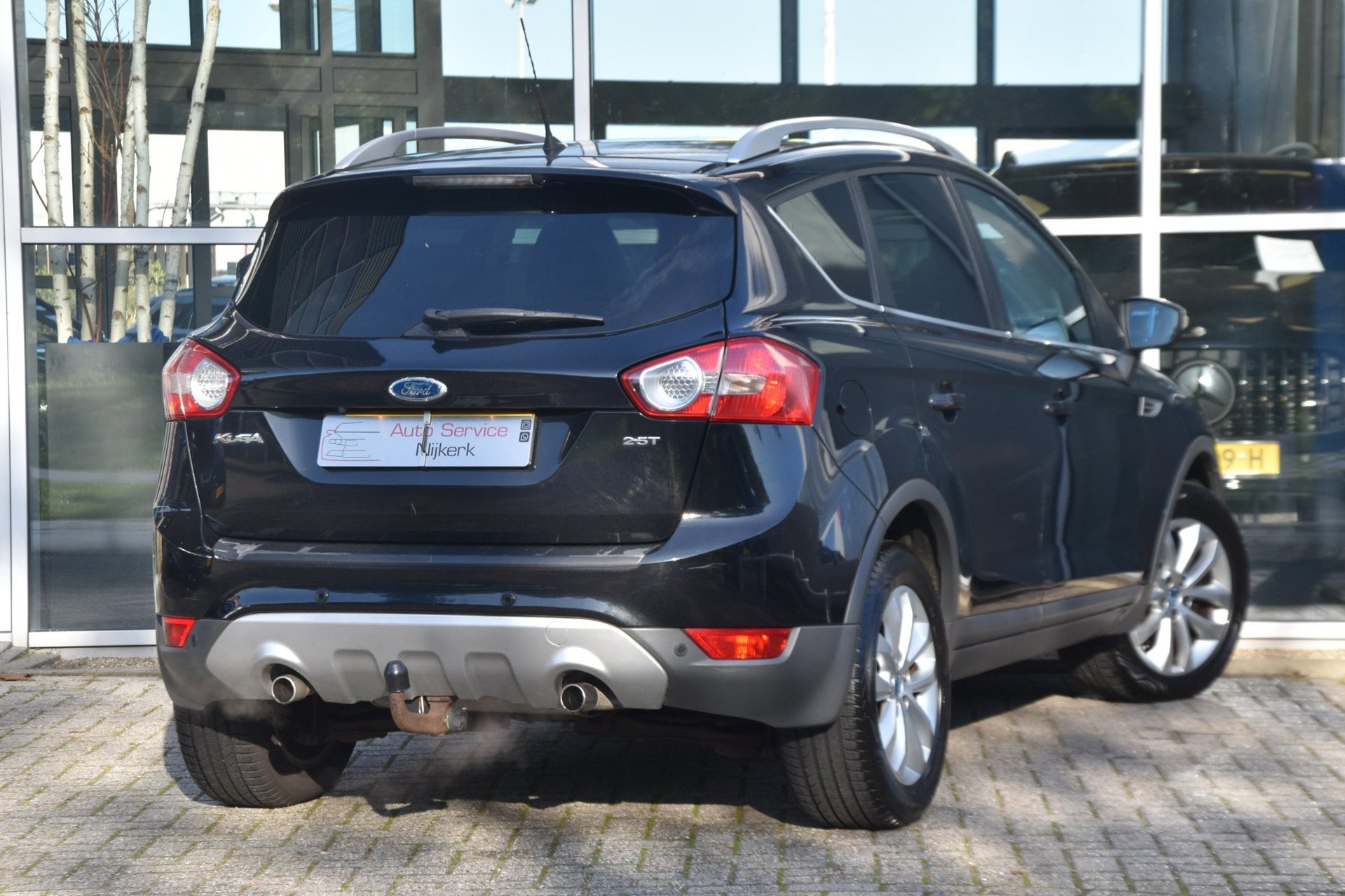 Ford Kuga 2.5 Turbo Titanium 200PK Automaat Pano Leder Navi, Auto's, Gebruikt, Zwart, 1553 kg, Bedrijf