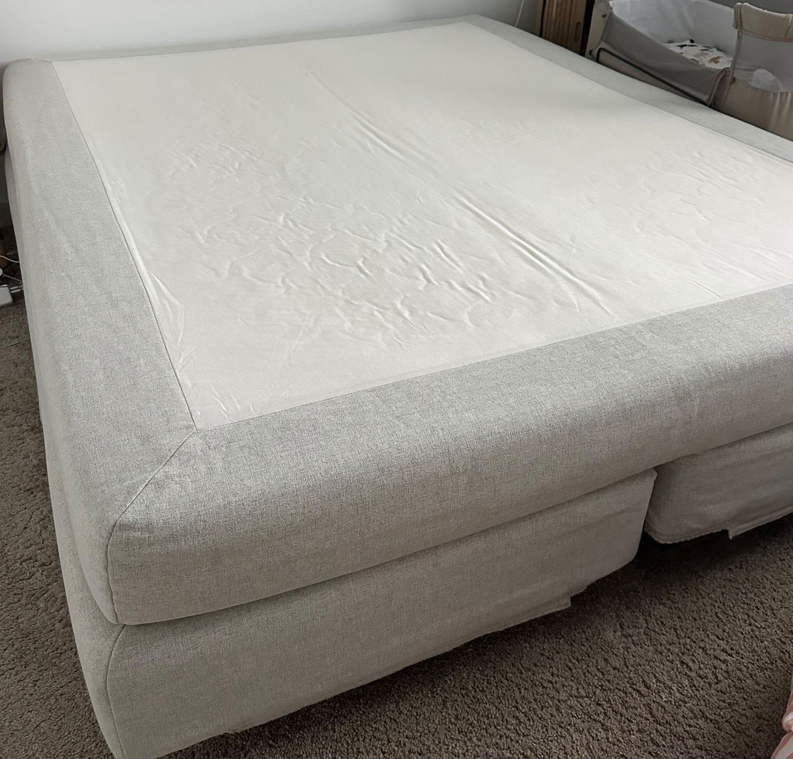 Boxspring, Ophalen, Gebruikt, Tweepersoons, 200 cm