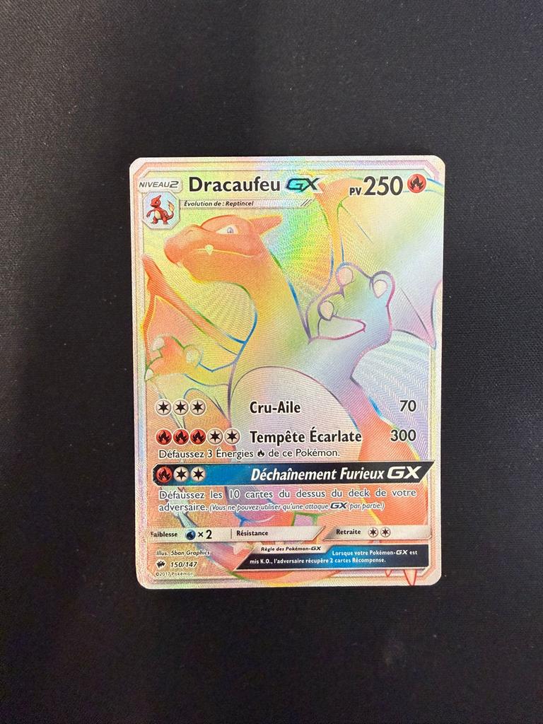 Pokémon Dracaufeu GX 150/147 burning shadows frans good, Hobby en Vrije tijd, Verzamelkaartspellen | Pokémon, Ophalen of Verzenden