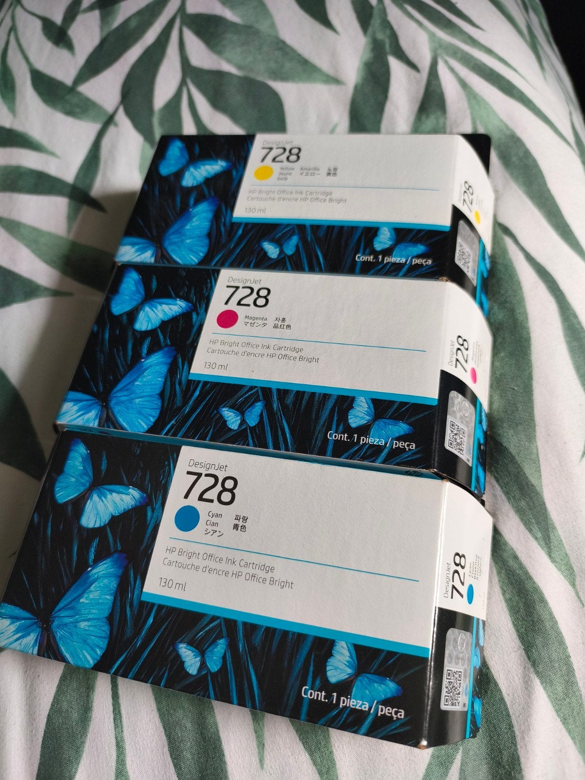HP Disignjet 728, 3 stuks, zie bijlage, Ophalen of Verzenden, Nieuw, Cartridge, HP (ORIGINEEL)