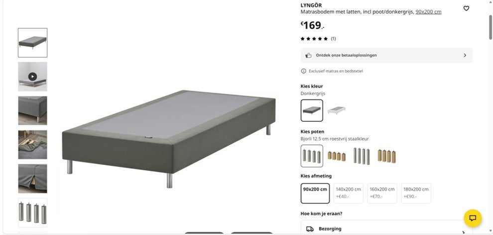 matras + matrasbodem 90/200cm, Huis en Inrichting, Slaapkamer | Matrassen en Bedbodems, Ophalen, 90 cm, Eenpersoons, Zo goed als nieuw
