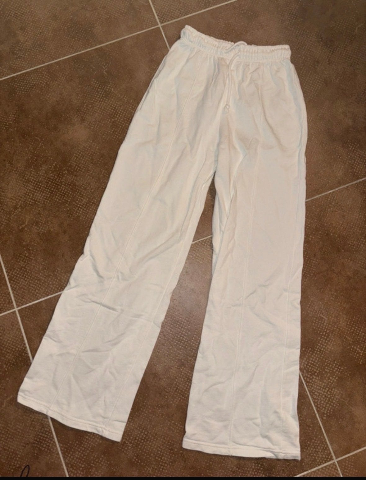 Witte joggingbroek maat S Zara, Ophalen of Verzenden, Maat 36 (S), Wit