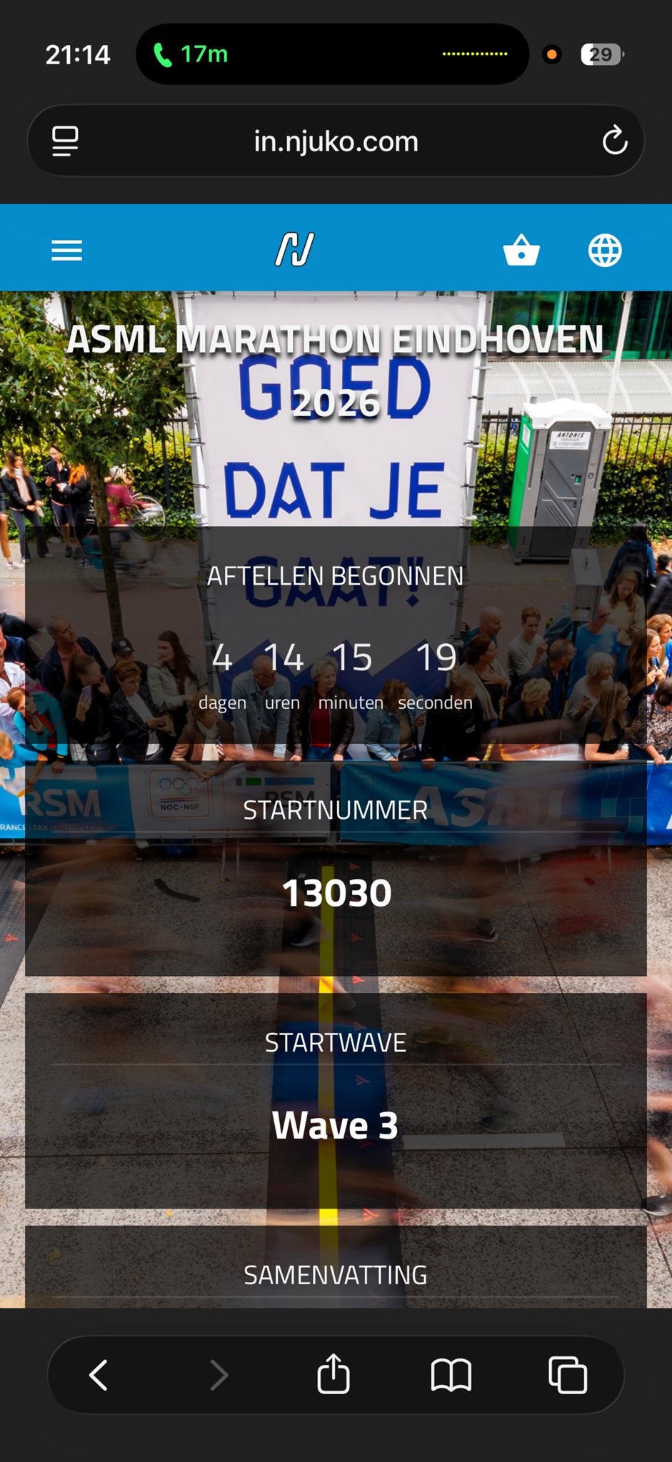 ASML Halve Marathon Eindhoven 2026, Overige typen, Nieuw, Hardlopen, Ophalen