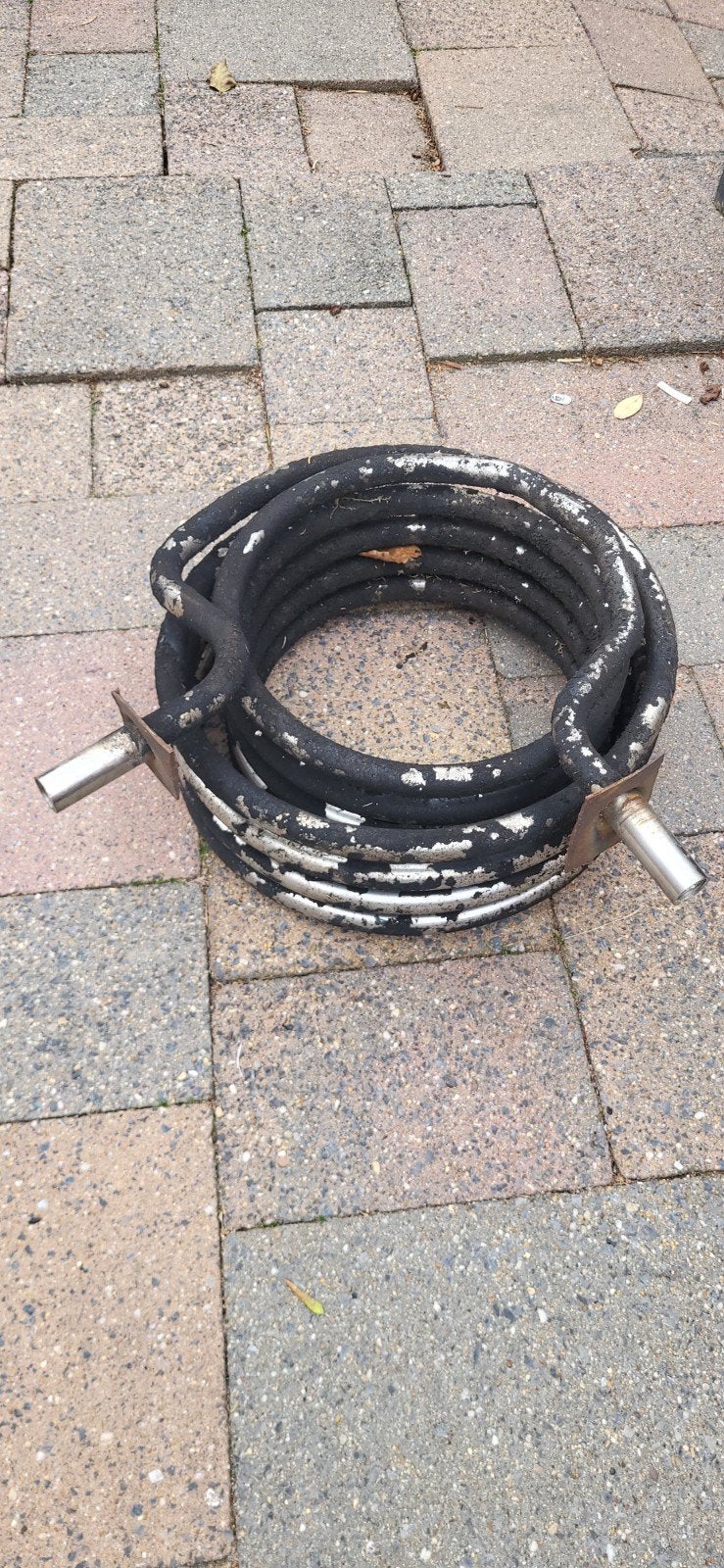 rvs warmtespiraal, Tuin en Terras, Ophalen, Gebruikt