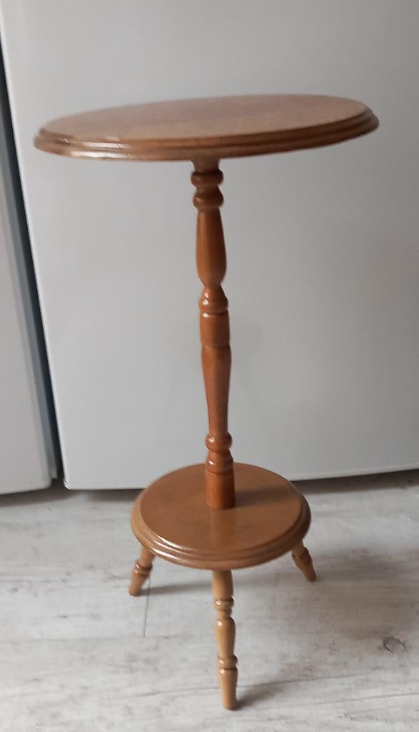 eiken bijzettafeltje / plantentafeltje, Antiek en Kunst, Antiek | Meubels | Tafels, Ophalen of Verzenden