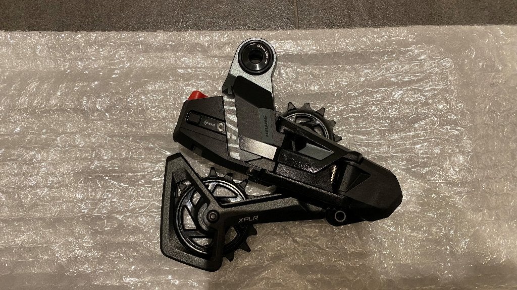 Sram Rival AXS E1 XPLR achterderailleur, Ophalen, Overige materialen, Gravelbike, Zo goed als nieuw