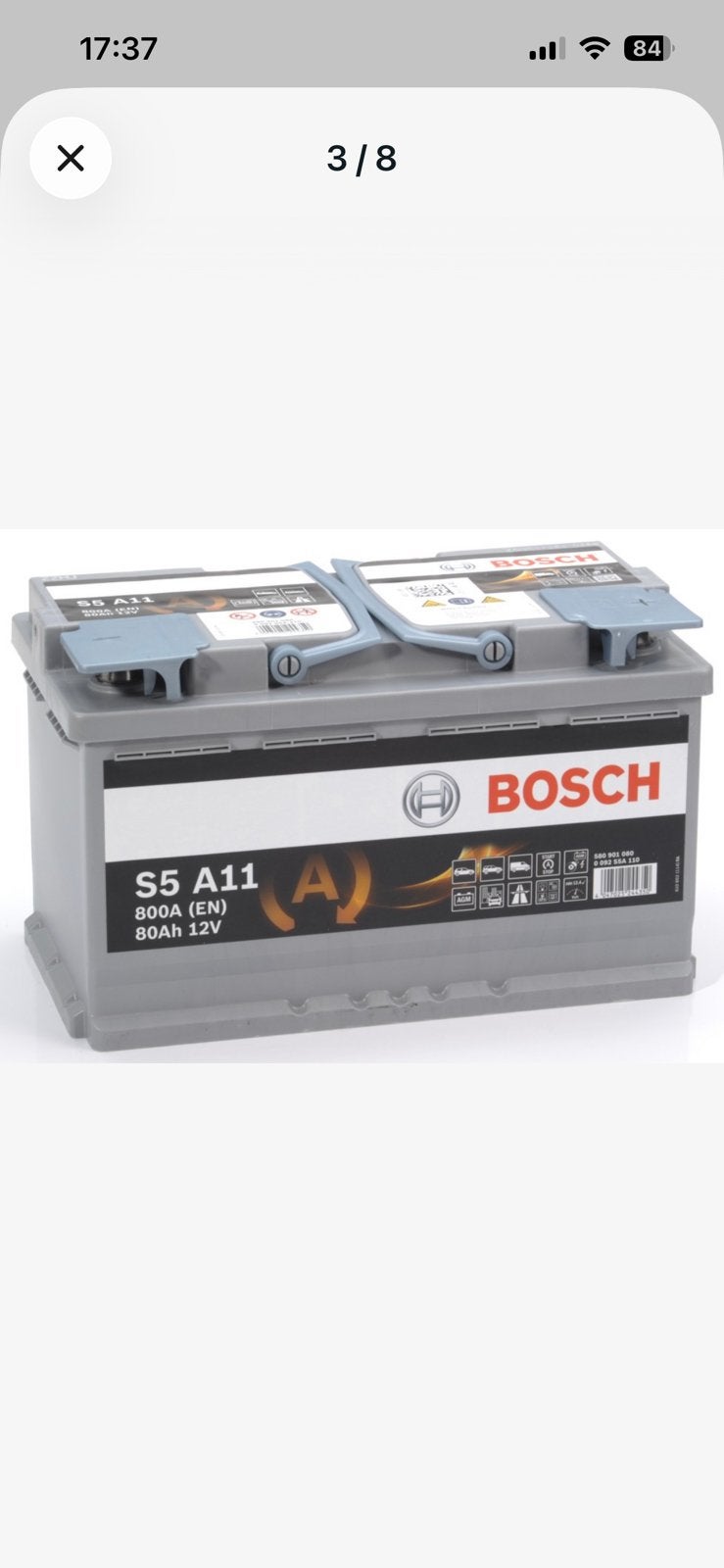 Accu 80 ah 12v, Ophalen, Nieuw, Audi