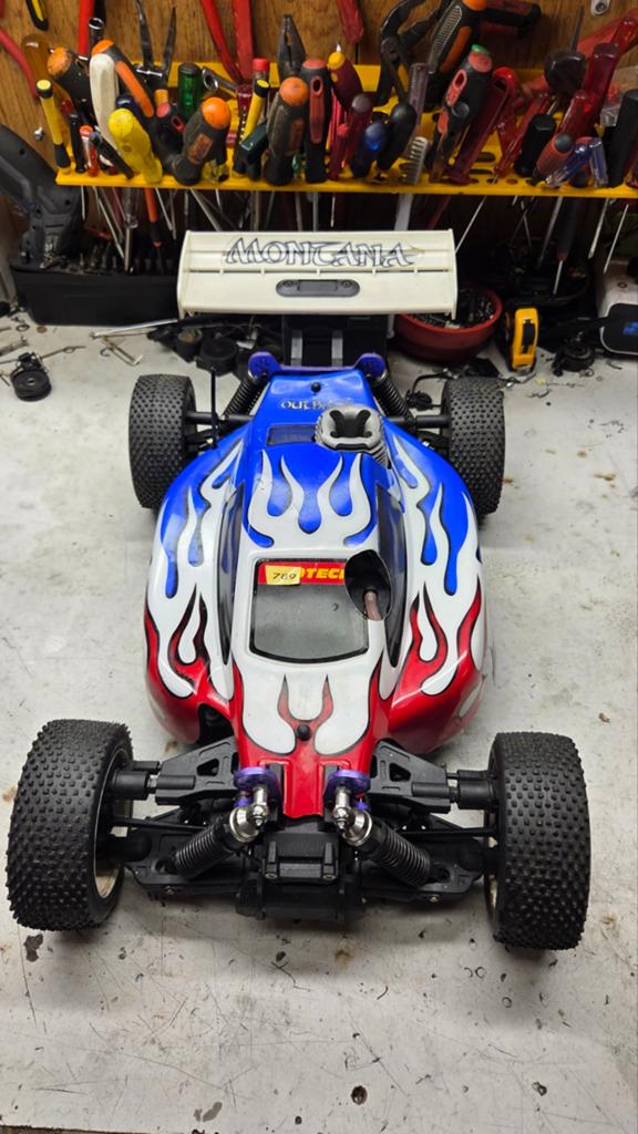 Te koop mooie protech, Gebruikt, Auto offroad, Ophalen of Verzenden, Schaal 1:8