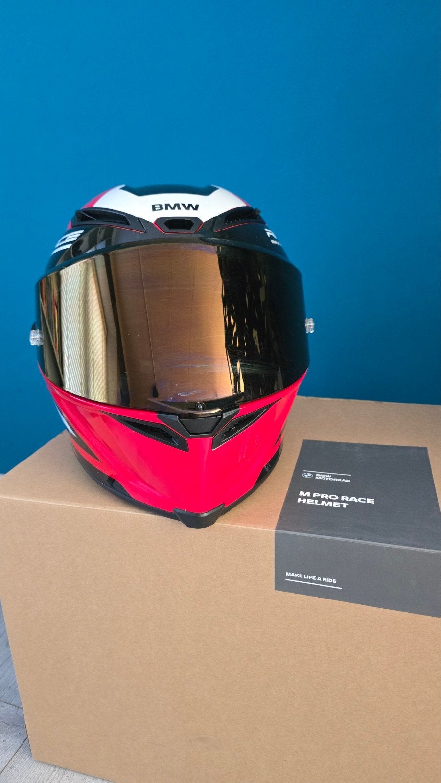 BMW race pro helm maat M gold/helder vizier met pinlock, Overige merken, M, Dames, Ophalen of Verzenden