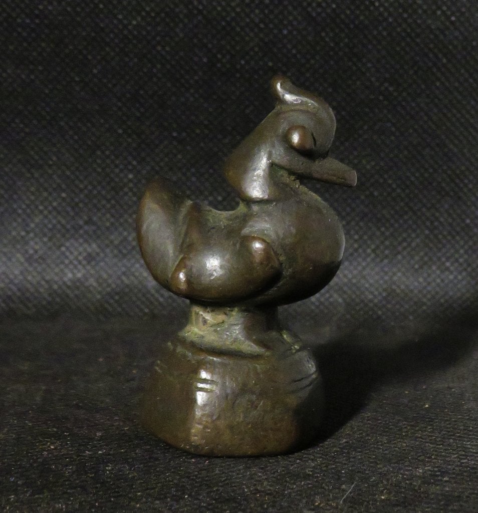Antiek bronzen opiumgewicht, 2e helft 19e eeuw, Ophalen of Verzenden, Brons