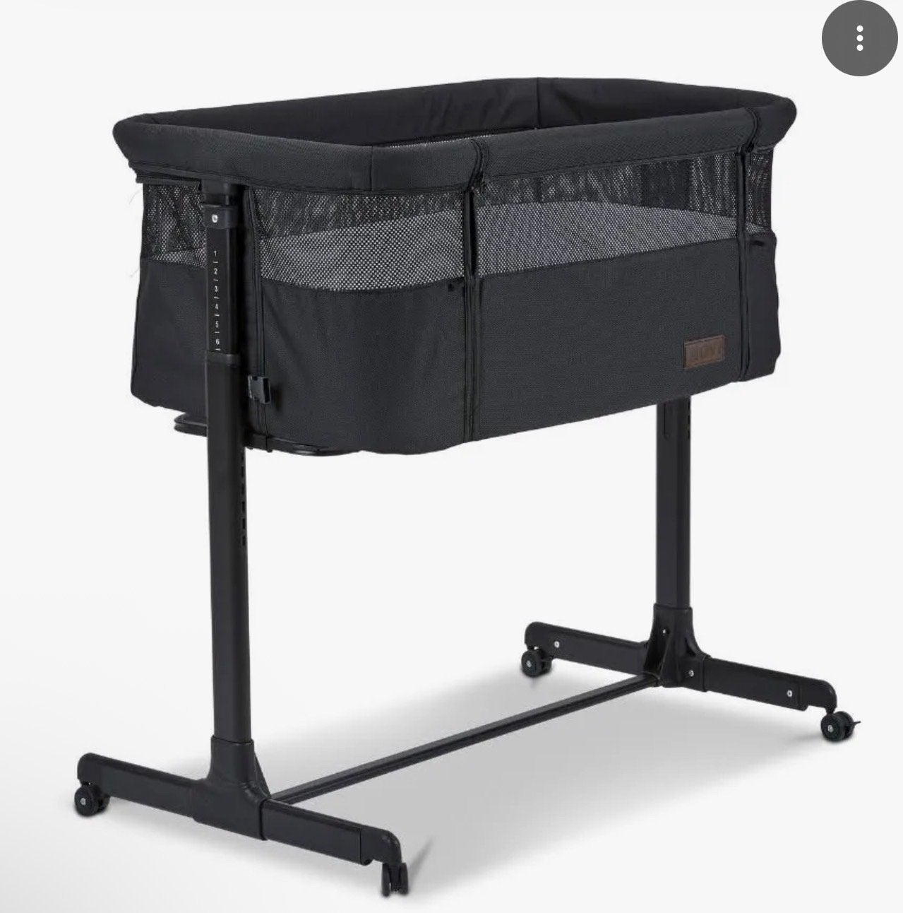 Co-Sleeper Novi Goodnight Zwart met extra Airflow Matras, Ophalen, Zo goed als nieuw, Wieg
