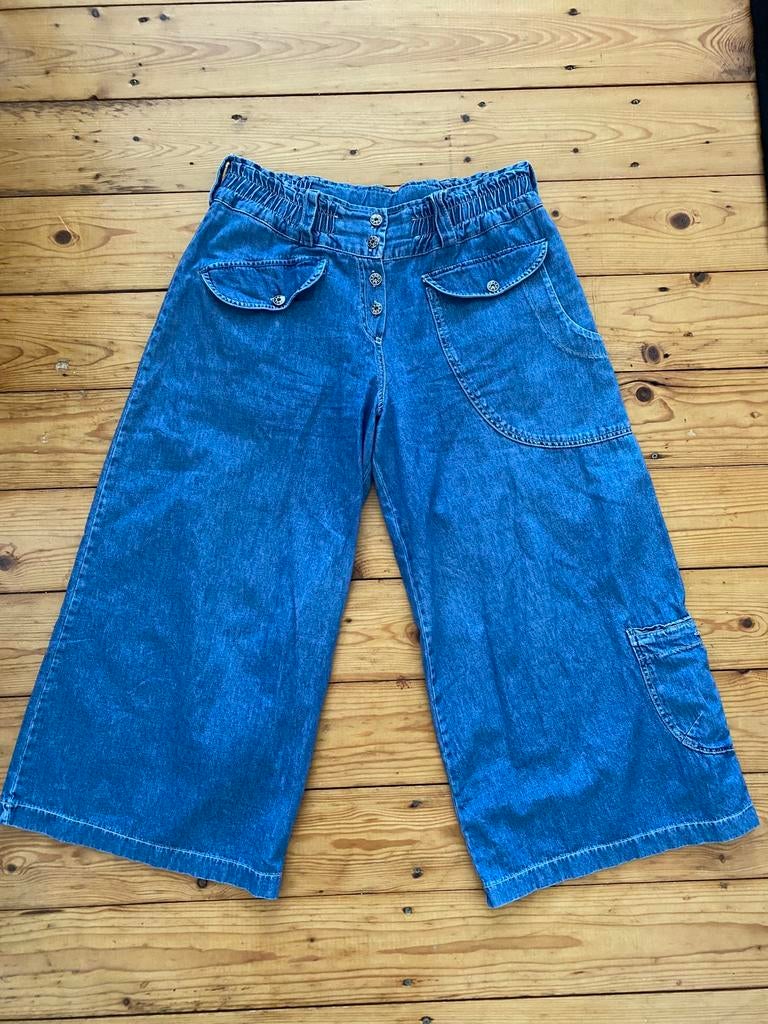 COMPLETO LINO 7/8 JEANS BROEK M., Maat 38/40 (M), Blauw, Ophalen of Verzenden, Lang
