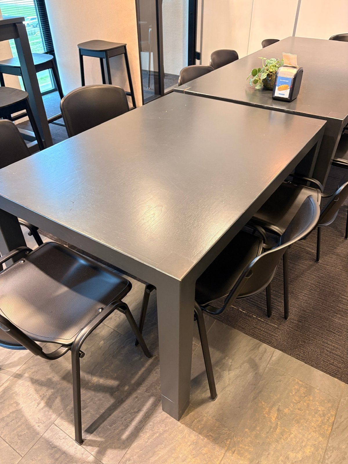 Gratis af te halen: Tafels 3 st. eettafel/vergadertafel, Ophalen, Gebruikt, 50 tot 100 cm, Vijf personen of meer