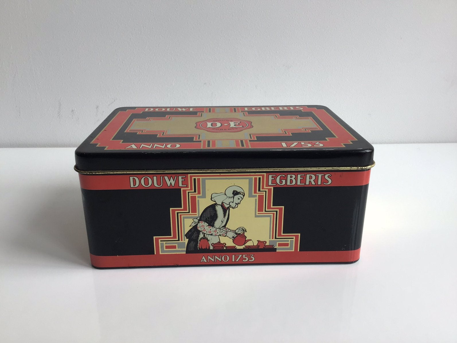 Douwe Egberts blik, Verzamelen, Blikken, Ophalen of Verzenden, Gebruikt, Koffie, Douwe Egberts