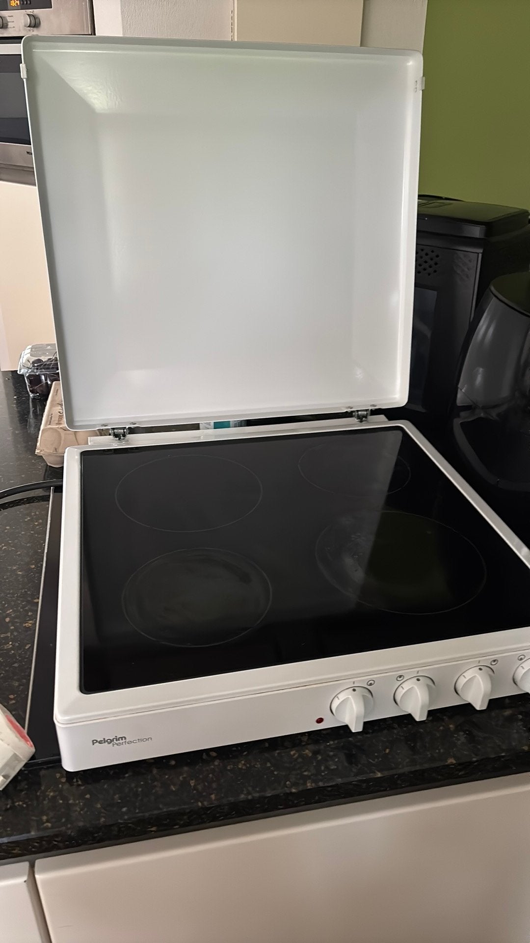 Pelgrim Perfection elektrische kookplaat met 4 zones, Ophalen, Gebruikt, 4 kookzones, Nvt
