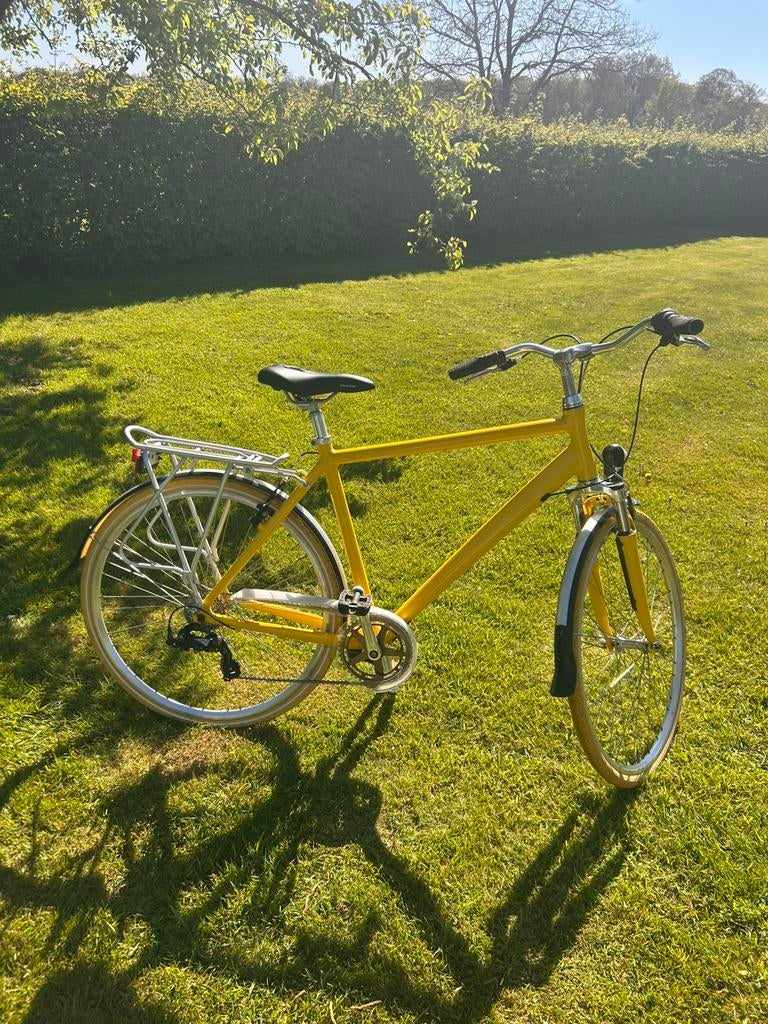 Coole gele herenfiets NIEUW!!, Velgrem, Nieuw, Ophalen, Overige merken